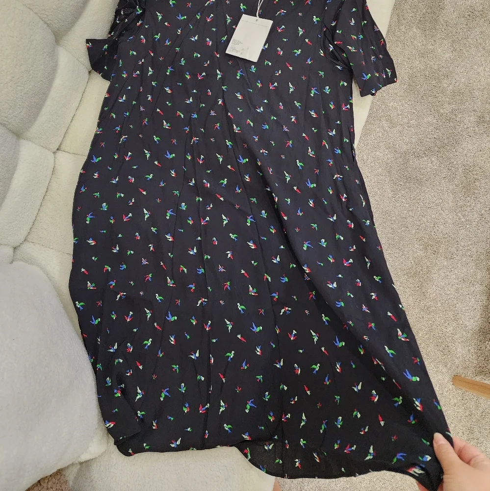 & Other Stories Bird Printed Dress